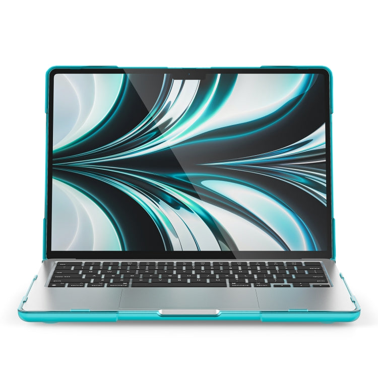 For MacBook Air 13.6 inch A2681 2022 TPU + PC Two-color Anti-fall Laptop Protective Case(Light Blue) - MacBook Air Cases by PMC Jewellery | Online Shopping South Africa | PMC Jewellery