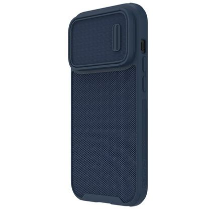 For iPhone 14 Pro Max NILLKIN 3D Textured Camshield PC + TPU Phone Case(Blue) - iPhone 14 Pro Max Cases by NILLKIN | Online Shopping South Africa | PMC Jewellery