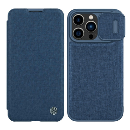 For iPhone 14 Pro NILLKIN QIN Series Pro Leather Phone Case(Blue) - iPhone 14 Pro Cases by NILLKIN | Online Shopping South Africa | PMC Jewellery