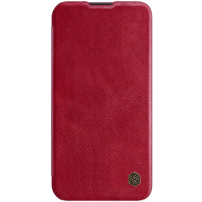 For iPhone 14 Plus  NILLKIN QIN Series Pro Crazy Horse Texture Leather Case(Red) - iPhone 14 Plus Cases by NILLKIN | Online Shopping South Africa | PMC Jewellery