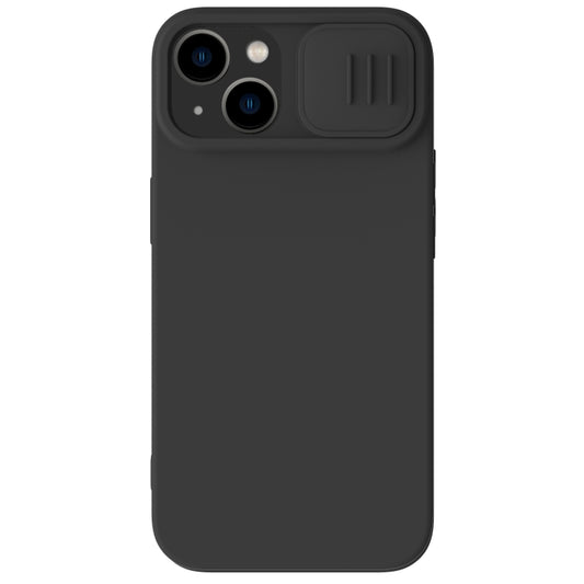 For iPhone 14 Plus  NILLKIN CamShield Liquid Silicone Phone Case(Black) - iPhone 14 Plus Cases by NILLKIN | Online Shopping South Africa | PMC Jewellery | Buy Now Pay Later Mobicred