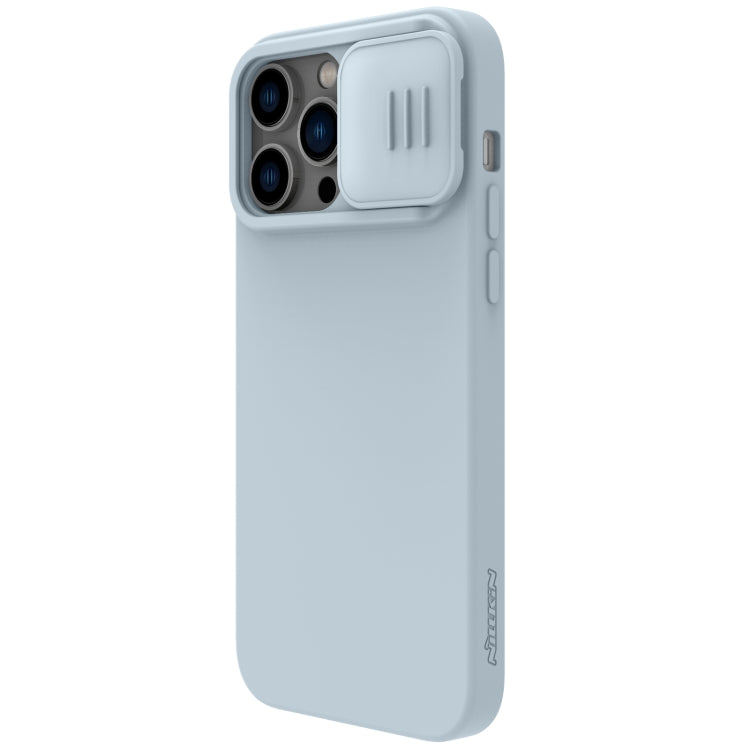 For iPhone 14 Pro Max NILLKIN CamShield Liquid Silicone Phone Case (Grey) - iPhone 14 Pro Max Cases by NILLKIN | Online Shopping South Africa | PMC Jewellery | Buy Now Pay Later Mobicred