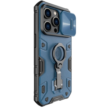 For iPhone 14 Pro NILLKIN Shockproof CamShield Armor Protective Case(Blue) - iPhone 14 Pro Cases by NILLKIN | Online Shopping South Africa | PMC Jewellery