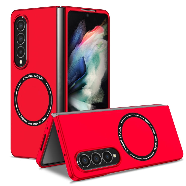 For Samsung Galaxy Z Fold4 Magsafe Magnetic Folding PC Phone Case(Red) - Galaxy Z Fold4 5G Cases by PMC Jewellery | Online Shopping South Africa | PMC Jewellery