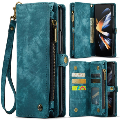 For Samsung Galaxy Z Fold4 CaseMe 008 Detachable Multifunctional Leather Phone Case(Blue) - Galaxy Phone Cases by CaseMe | Online Shopping South Africa | PMC Jewellery | Buy Now Pay Later Mobicred