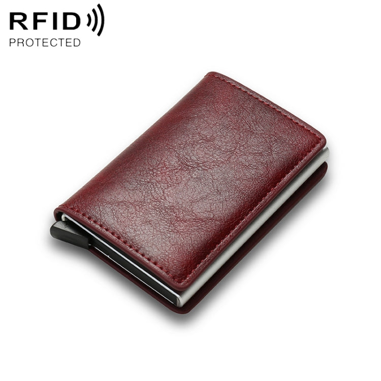 C1804H1 RFID Carbon Fiber Wallet For Men(Red) - Antimagnetic RFID Package by PMC TechLife | Online Shopping South Africa | PMC TechLife | Buy Now Pay Later Mobicred
