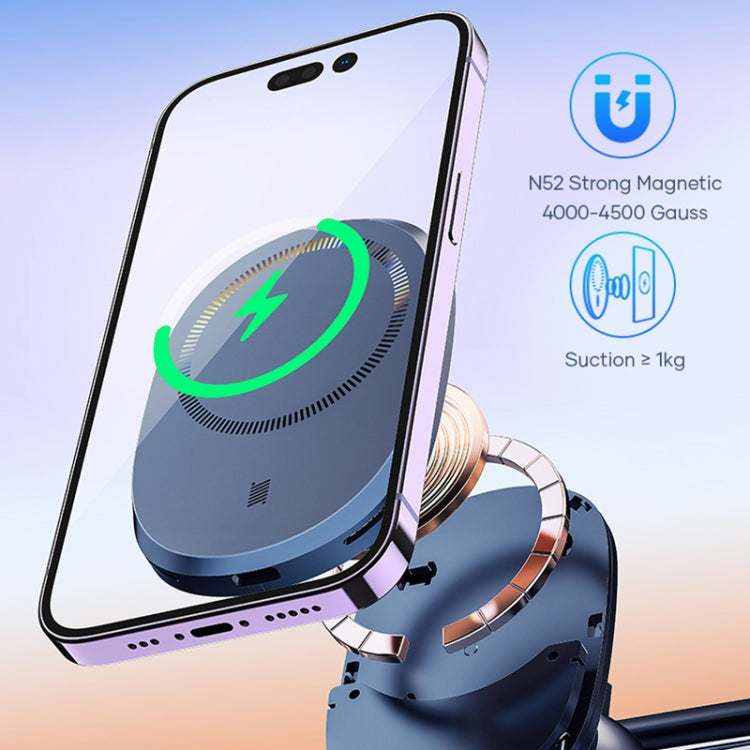 ROCK W39 Shock-absorption Magnetic Car Wireless Charging Holder(Black) - Wireless Charger Holders by ROCK | Online Shopping South Africa | PMC Jewellery