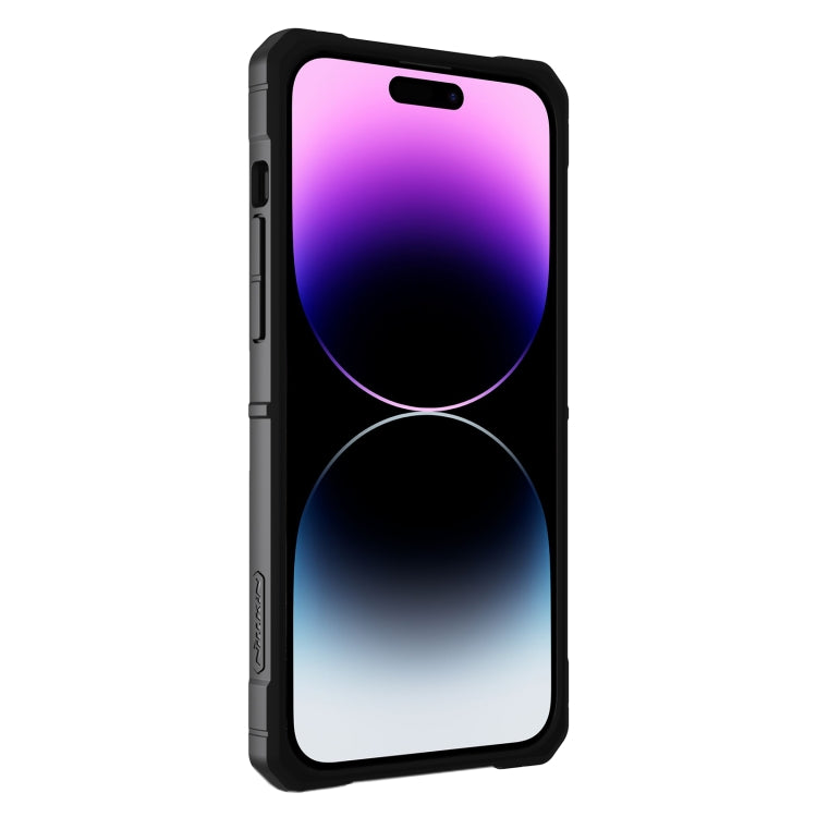 For iPhone 14 Pro Max NILLKIN Sliding Camera Cover Design TPU + PC Magnetic Phone Case(Blue) - iPhone 14 Pro Max Cases by NILLKIN | Online Shopping South Africa | PMC TechLife | Buy Now Pay Later Mobicred