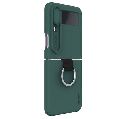 For Samsung Galaxy Z Flip4 5G NILLKIN CamShield Liquid Silicone + PC Full Coverage Case(Green) - Galaxy Z Flip4 5G Cases by NILLKIN | Online Shopping South Africa | PMC Jewellery