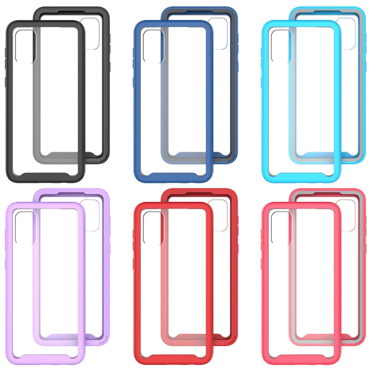 For Samsung Galaxy A04 Starry Sky Solid Color Shockproof TPU Clear PC Phone Case(Black) - free shipping - PMC TechLife - Order now!