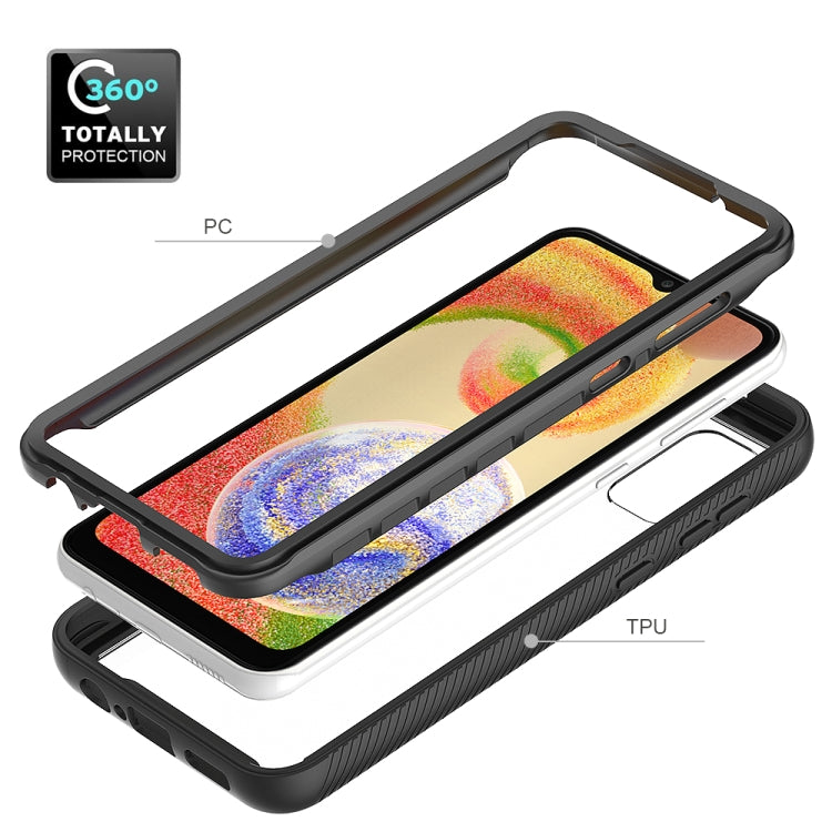 For Samsung Galaxy A04 Starry Sky Solid Color Shockproof TPU Clear PC Phone Case(Black) - free shipping - PMC TechLife - Order now!
