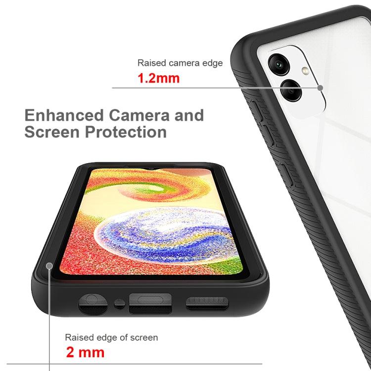 For Samsung Galaxy A04 Starry Sky Solid Color Shockproof TPU Clear PC Phone Case(Black) - free shipping - PMC TechLife - Order now!