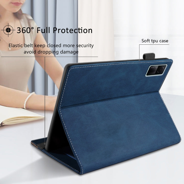 For Xiaomi Redmi Pad 10.61 Splicing Series Tablet PC Leather Case(Royal Blue) - free shipping - PMC TechLife - Order now!