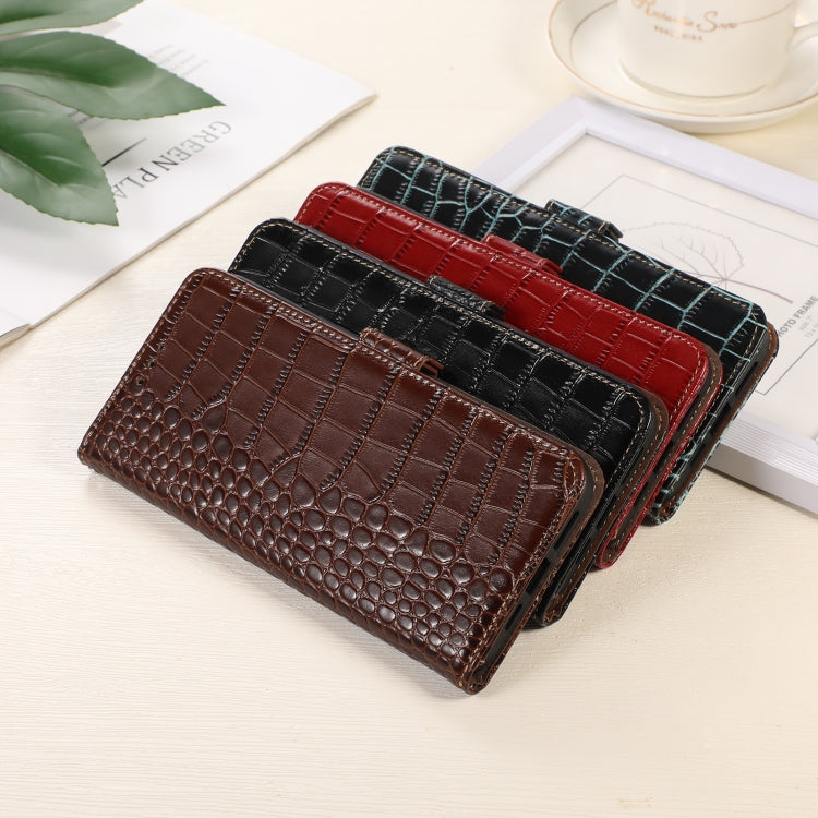 For Xiaomi Redmi A1+ Crocodile Top Layer Cowhide Leather Phone Case(Red) - Xiaomi Cases by PMC Jewellery | Online Shopping South Africa | PMC Jewellery