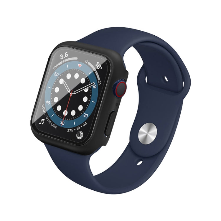 For Apple Watch SE 2023 40 mm / SE 2022 40mm imak PC Frame Case with Tempered Glass Film(Black) - Watch Cases by imak | Online Shopping South Africa | PMC TechLife | Buy Now Pay Later Mobicred