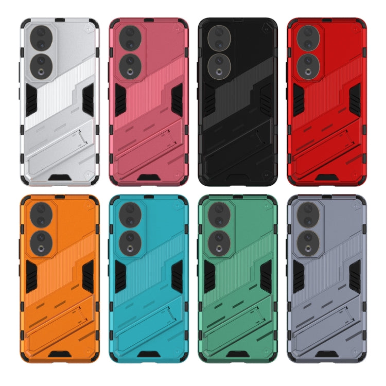 For Honor 90 Punk Armor PC + TPU Phone Case with Holder(White) - Honor Cases by PMC TechLife | Online Shopping South Africa | PMC TechLife | Buy Now Pay Later Mobicred