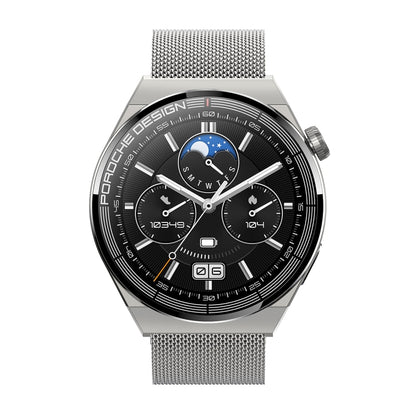 Ochstin 5HK46P 1.36 inch Round Screen Steel Strap Smart Watch with Bluetooth Call Function(Silver) - Smart Watches by OCHSTIN | Online Shopping South Africa | PMC Jewellery | Buy Now Pay Later Mobicred