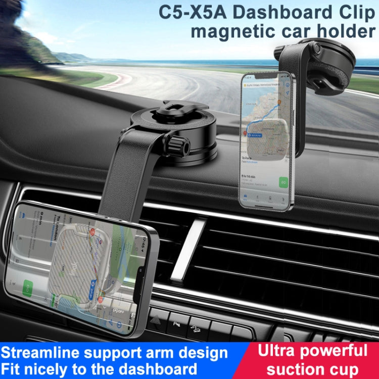 IMAK C5-X5A Dashboard Suction Cup Magnetic Car Holder(Black) - Universal Car Holders by imak | Online Shopping South Africa | PMC TechLife | Buy Now Pay Later Mobicred