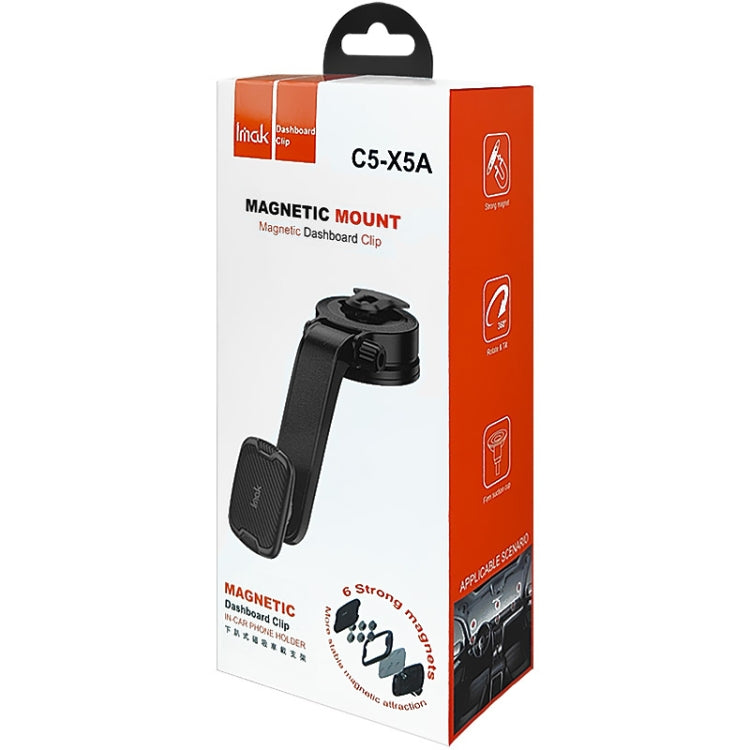 IMAK C5-X5A Dashboard Suction Cup Magnetic Car Holder(Black) - Car Holders by imak | Online Shopping South Africa | PMC Jewellery