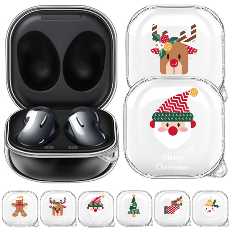 For Samsung Galaxy Buds Live Christmas Transparent TPU Earphone Case(Ragdoll) - Samsung Earphone Case by PMC Jewellery | Online Shopping South Africa | PMC Jewellery