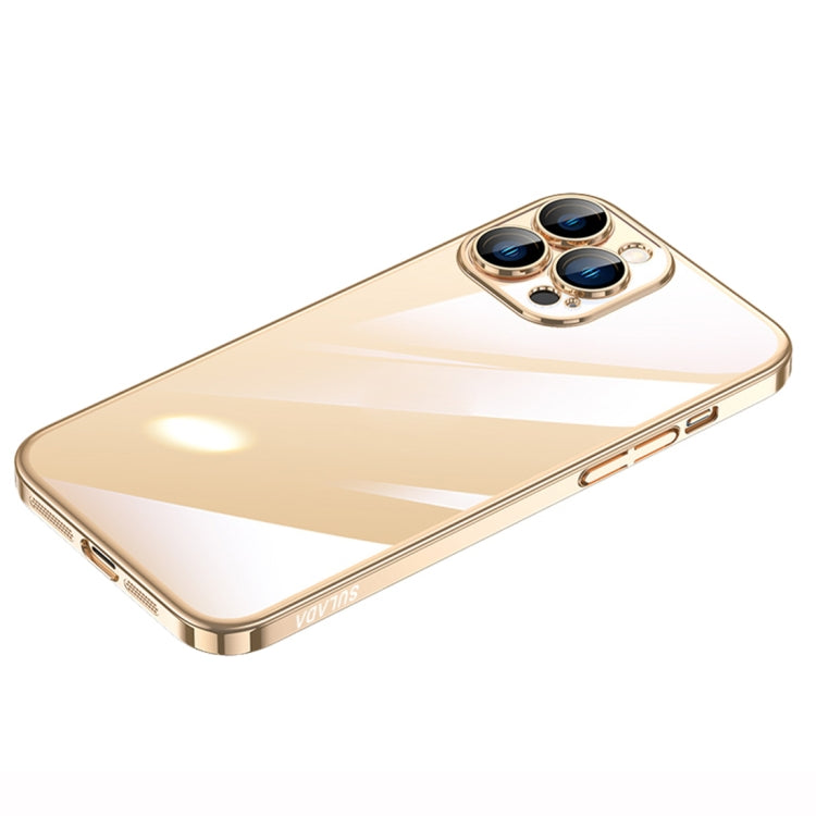 For iPhone 14 Pro Max SULADA Hard PC Shockproof Phone Case(Gold) - free shipping - PMC TechLife - Order now!