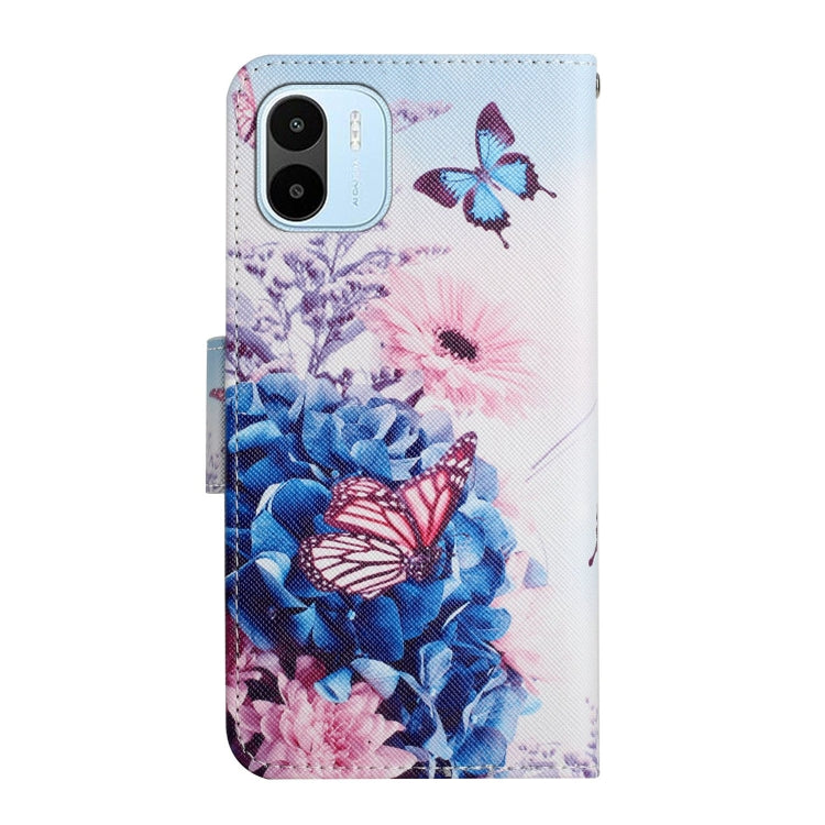 For Xiaomi Redmi A1 Colored Drawing Pattern Leather Phone Case(Purple Butterfly) - free shipping - PMC TechLife - Order now!