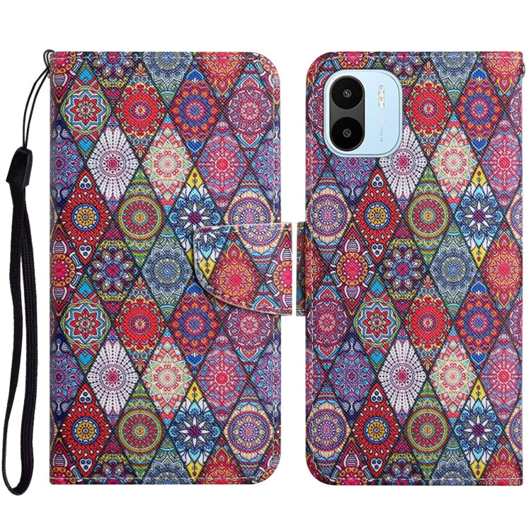 For Xiaomi Redmi A1 Colored Drawing Pattern Leather Phone Case(Diamond Kaleidoscope) - free shipping - PMC TechLife - Order now!