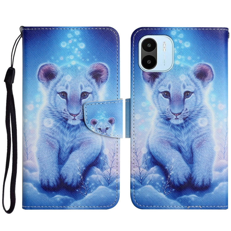 For Xiaomi Redmi A1 Colored Drawing Pattern Leather Phone Case(Little Leopard) - free shipping - PMC TechLife - Order now!