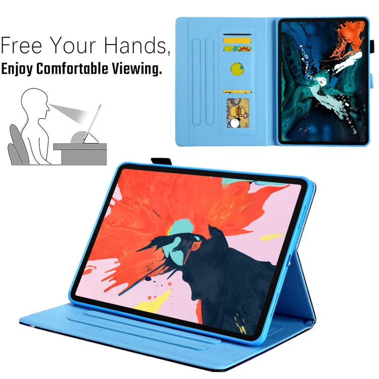 For iPad 2025 / 2022 Colored Drawing Leather Smart Tablet Case(Ocean Pineapple) - iPad 2025 / 2022 Cases by PMC TechLife | Online Shopping South Africa | PMC TechLife | Buy Now Pay Later Mobicred