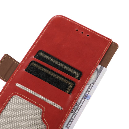 For Xiaomi Redmi Note 12 Pro 5G China Crazy Horse Top Layer Cowhide Leather Phone Case(Red) - Note 12 Pro Cases by PMC Jewellery | Online Shopping South Africa | PMC Jewellery