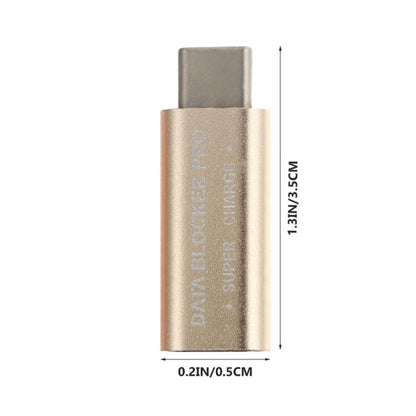 GE07 USB-C / Type-C Data Blocker Fast Charging Connector(Rose Gold) - Converter & Adapter by PMC Jewellery | Online Shopping South Africa | PMC Jewellery