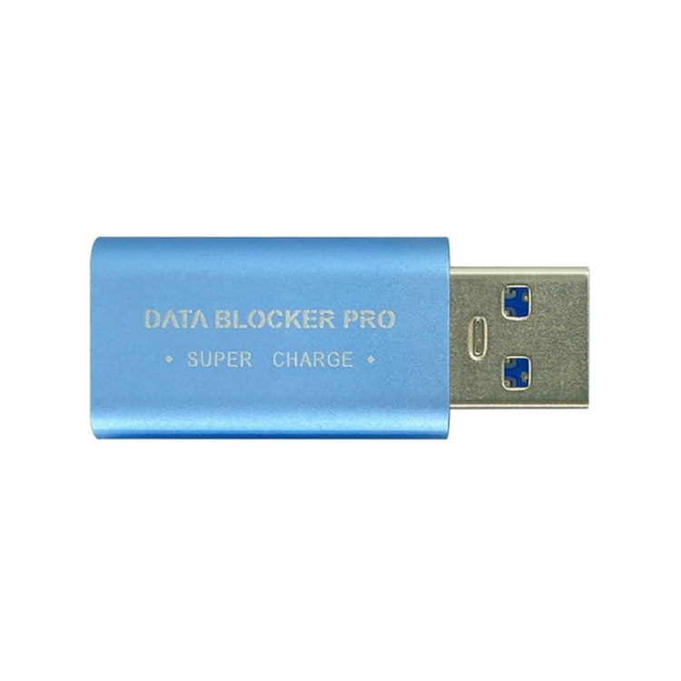 GE06 USB Data Blocker Fast Charging Connector(Blue) - Converter & Adapter by PMC Jewellery | Online Shopping South Africa | PMC Jewellery