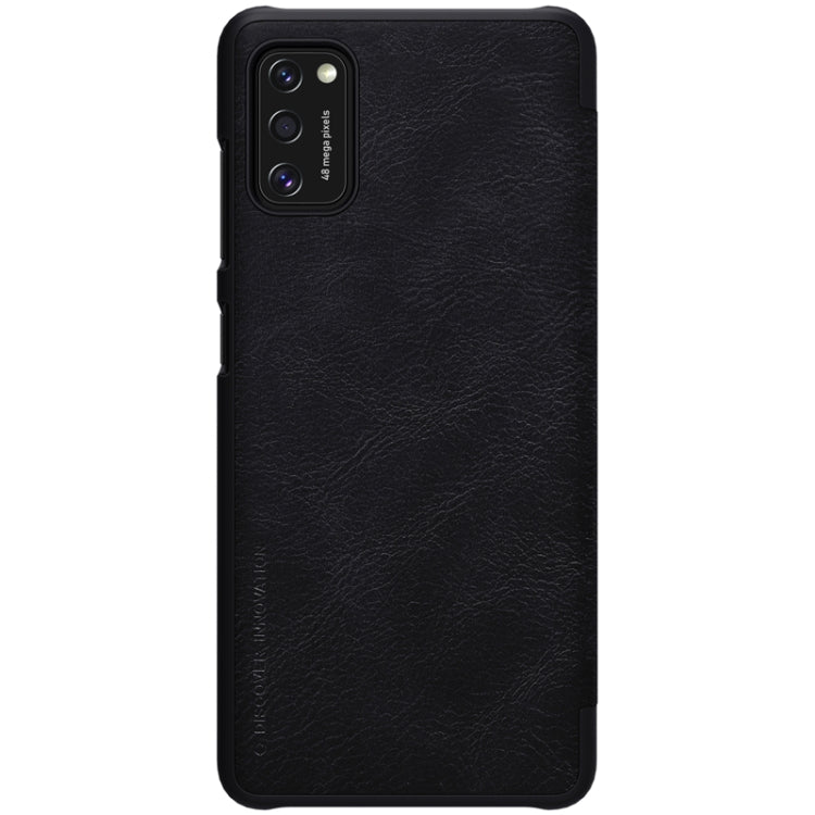 For Galaxy A41 NILLKIN QIN Series Crazy Horse Texture Horizontal Flip Leather Case With Card Slot(Black) - Galaxy Phone Cases by NILLKIN | Online Shopping South Africa | PMC Jewellery