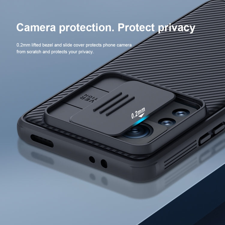 For Xiaomi 12T Pro NILLKIN CamShield Pro Series PC Full Coverage Phone Case(Black) - Xiaomi Cases by NILLKIN | Online Shopping South Africa | PMC Jewellery | Buy Now Pay Later Mobicred