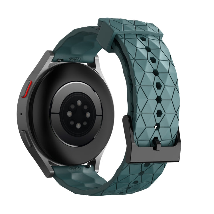 20mm Football Texture Silicone Watch Band(Rock Cyan) - free shipping - PMC TechLife - Order now!
