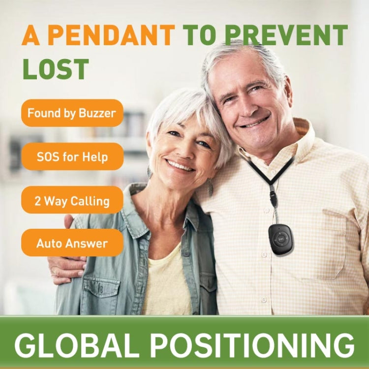 RF-V50 IP67 Waterproof 4G LTE 3G 2G GSM Elderly SOS Button Emergency Alarm GPS Tracker(Black) - Personal Tracker by PMC TechLife | Online Shopping South Africa | PMC TechLife | Buy Now Pay Later Mobicred