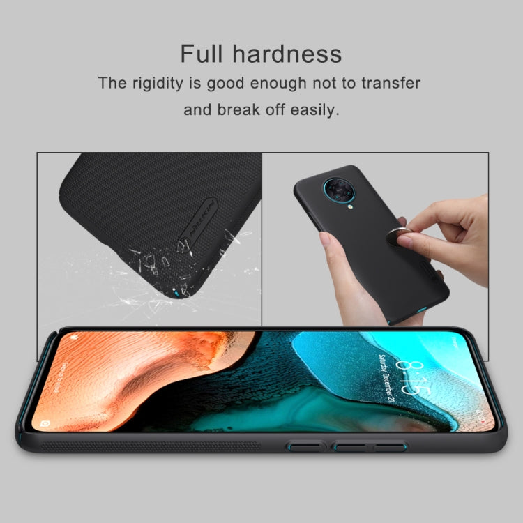 For Xiaomi Redmi K30 Pro NILLKIN Frosted Concave-convex Texture PC Protective(Black) - Xiaomi Cases by NILLKIN | Online Shopping South Africa | PMC Jewellery