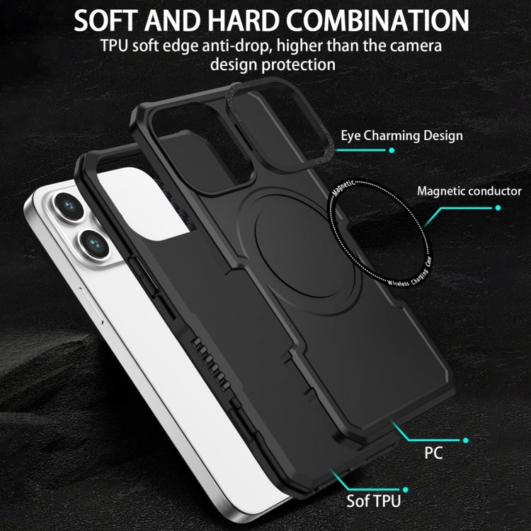 For Samsung Galaxy S22 Ultra 5G MagSafe Shockproof Armor Phone Case(Black) - Galaxy S22 Ultra 5G Cases by PMC TechLife | Online Shopping South Africa | PMC TechLife