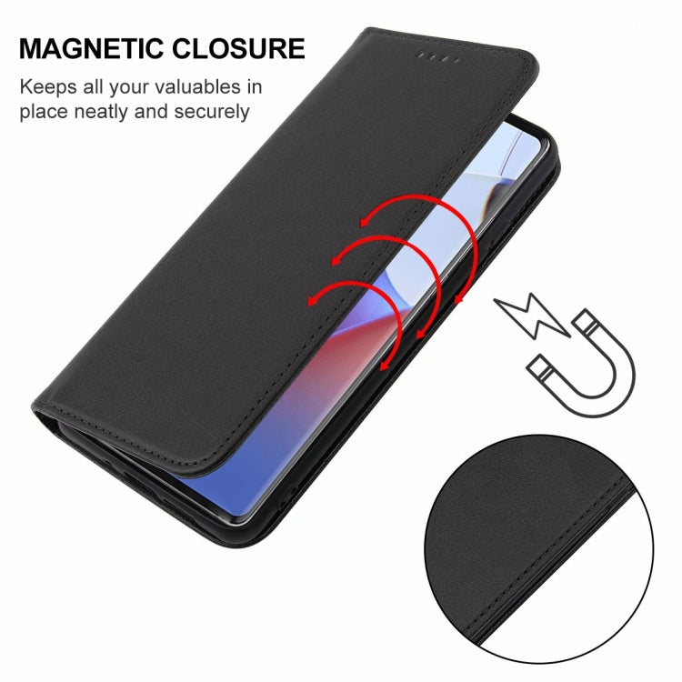 For Motorola Edge 30 Ultra Magnetic Closure Leather Phone Case(Black) - free shipping - PMC TechLife - Order now!