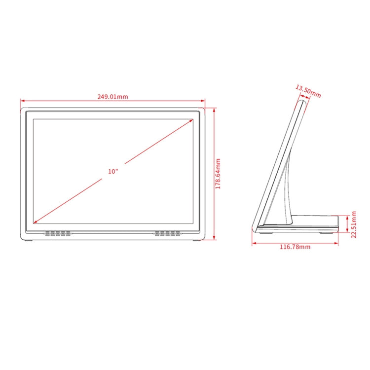 HSD1007A 10.1 inch Touch Screen All in One PC, RK3288 2GB+16GB Android 6.0, Plug:EU Plug(White) - All in One PC by PMC Jewellery | Online Shopping South Africa | PMC Jewellery