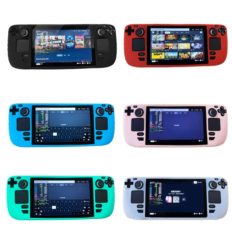For Steam Deck Shockproof Silicone Game Console Protective Case(Cyan) - Cover Case by PMC TechLife | Online Shopping South Africa | PMC TechLife | Buy Now Pay Later Mobicred