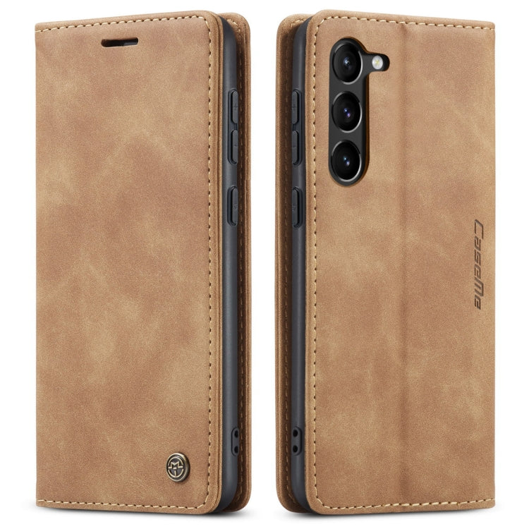 For Samsung Galaxy S23 5G CaseMe 013 Multifunctional Horizontal Flip Leather Phone Case(Brown) - Galaxy S23 5G Cases by CaseMe | Online Shopping South Africa | PMC Jewellery | Buy Now Pay Later Mobicred