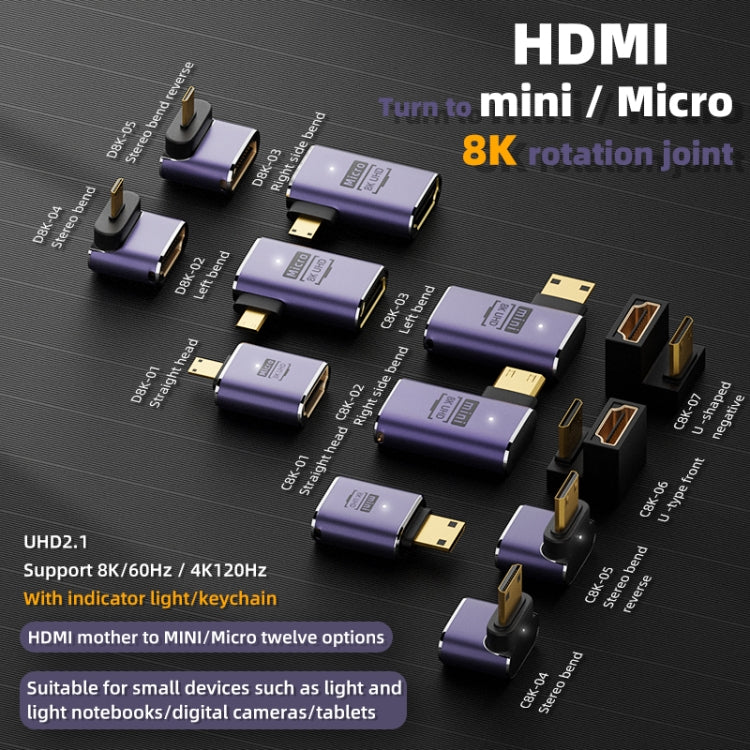 D8K-02 8K HDMI 2.1 to Micro HDMI Adapter - free shipping - PMC TechLife - Order now!