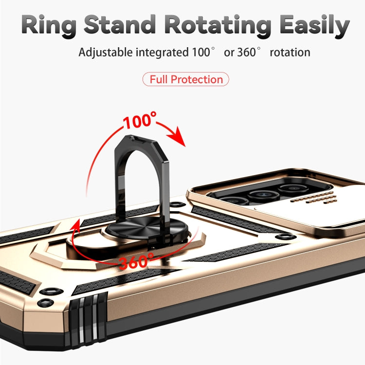 For Samsung Galaxy A54 5G Sliding Camshield Holder Phone Case(Gold) - free shipping - PMC TechLife - Order now!
