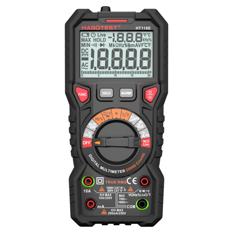 HABOTEST HT118E Handheld High-precision Full Gear Fire Prevention Digital Multimeter - Digital Multimeter by HABOTEST | Online Shopping South Africa | PMC Jewellery | Buy Now Pay Later Mobicred