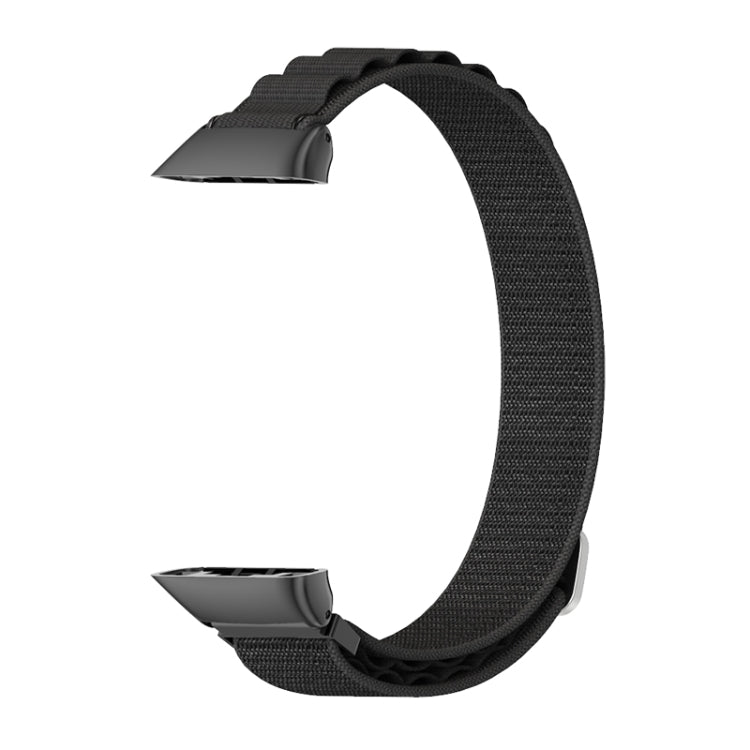 For Huawei Band 6 / Honor Band 6 / 7 MIJOBS Nylon Breathable Watch Band(Black) - Watch Bands by MIJOBS | Online Shopping South Africa | PMC Jewellery | Buy Now Pay Later Mobicred