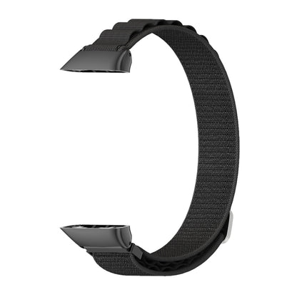 For Huawei Band 6 / Honor Band 6 / 7 MIJOBS Nylon Breathable Watch Band(Black) - Watch Bands by MIJOBS | Online Shopping South Africa | PMC Jewellery | Buy Now Pay Later Mobicred