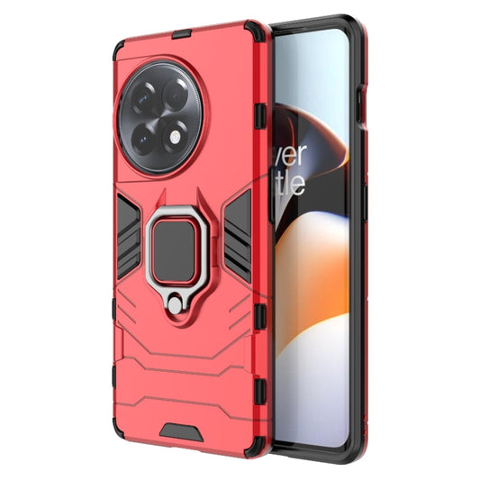 For OnePlus Ace 2 / 11R Magnetic Ring Holder PC + TPU Phone Case(Red) - OnePlus Cases by PMC Jewellery | Online Shopping South Africa | PMC Jewellery