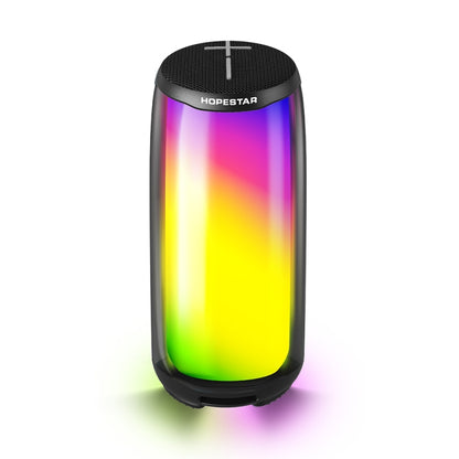 HOPESTAR P49 Tone Pulse RGB Light Waterproof Bluetooth Speaker(Black) - Desktop Speaker by HOPESTAR | Online Shopping South Africa | PMC Jewellery | Buy Now Pay Later Mobicred