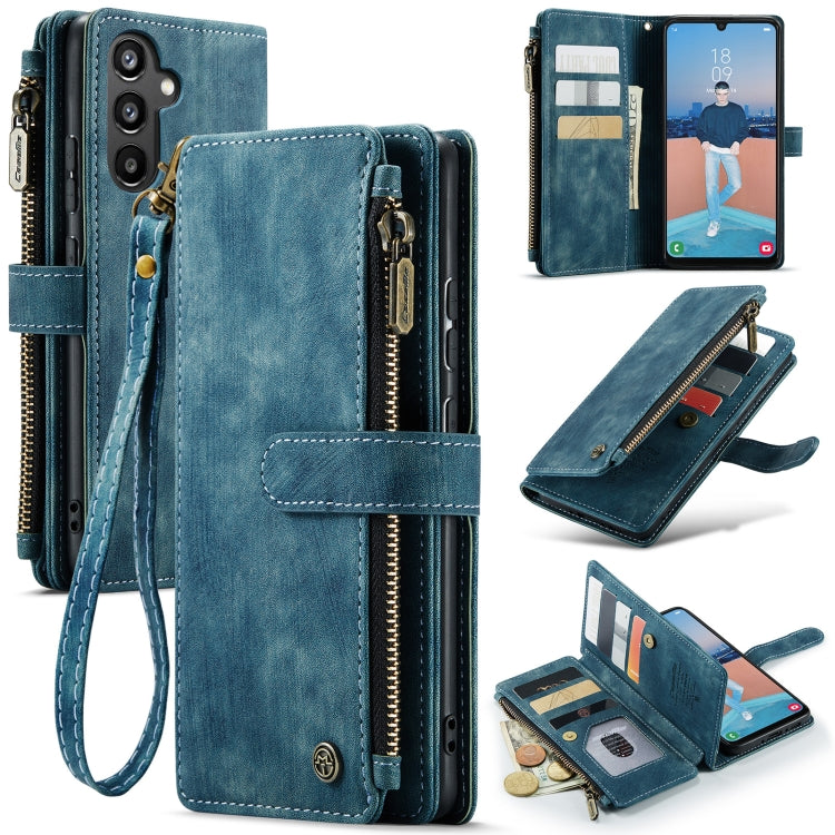 For Samsung Galaxy A34 5G CaseMe C30 Multifunctional Leather Phone Case(Blue) - free shipping - PMC TechLife - Order now!